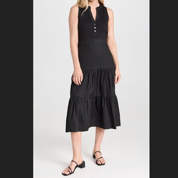 NEW size XL 12 Veronica Beard Black Maxi Dress - Picture 7 of 7